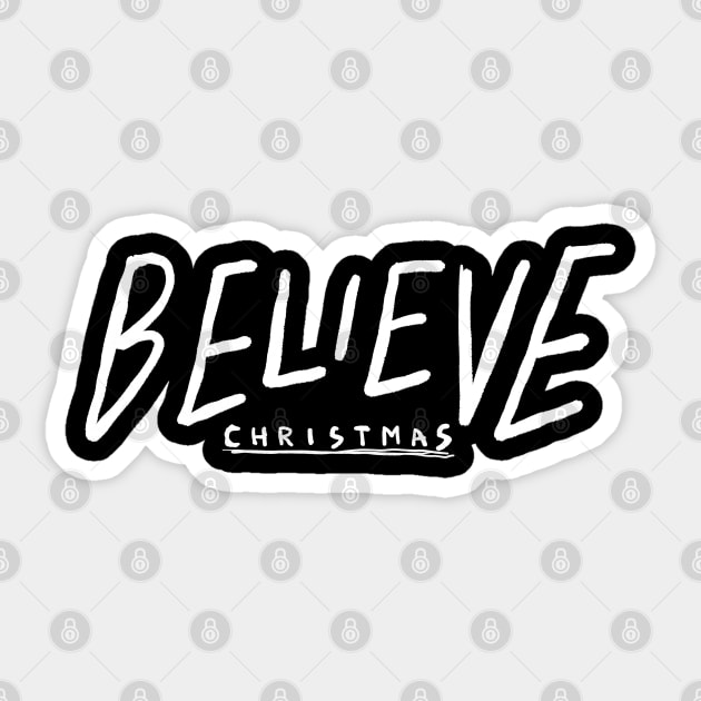 Believe Christmas - Simple Self-Belief Sticker by ChristianCanCo